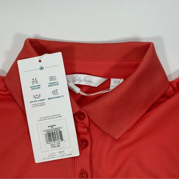 NWT New Walter Lady Hagen Women's Ruffle Sleeveless Golf Polo XS Shirt Tennis - Picture 5 of 6